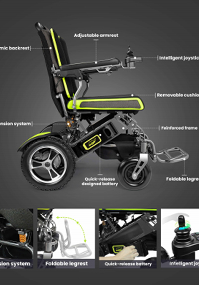 YE200 podróży lekkie mocy dla osób poruszających się na wózkach inwalidzkich i przenośna elektryczna dla osób poruszających się na wózkach inwalidzkich materiały reklamowe